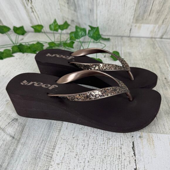Reef Women's Mid Mist brown Sandal size 6 - Picture 1 of 8